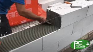 Thumbile thi công khối bê tông khí chưng áp