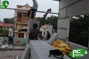 Lên tầng 2 cho nhà có nền móng yếu