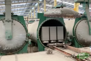 Dây chuyền sản xuất tấm panel bê tông khí chưng áp ALC Sông Đà Cao Cường